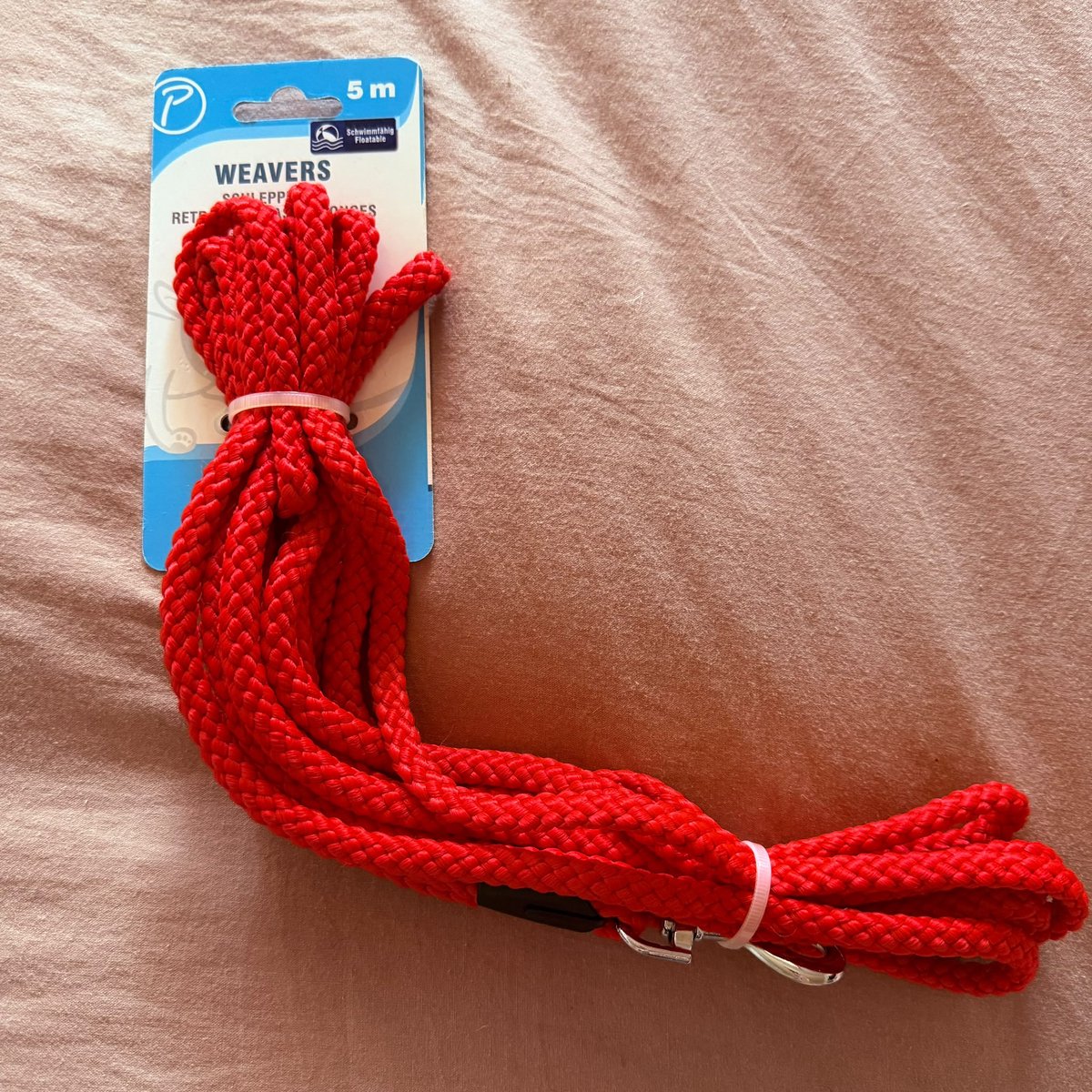Petlando Weavers Sleeplijn 5m rood