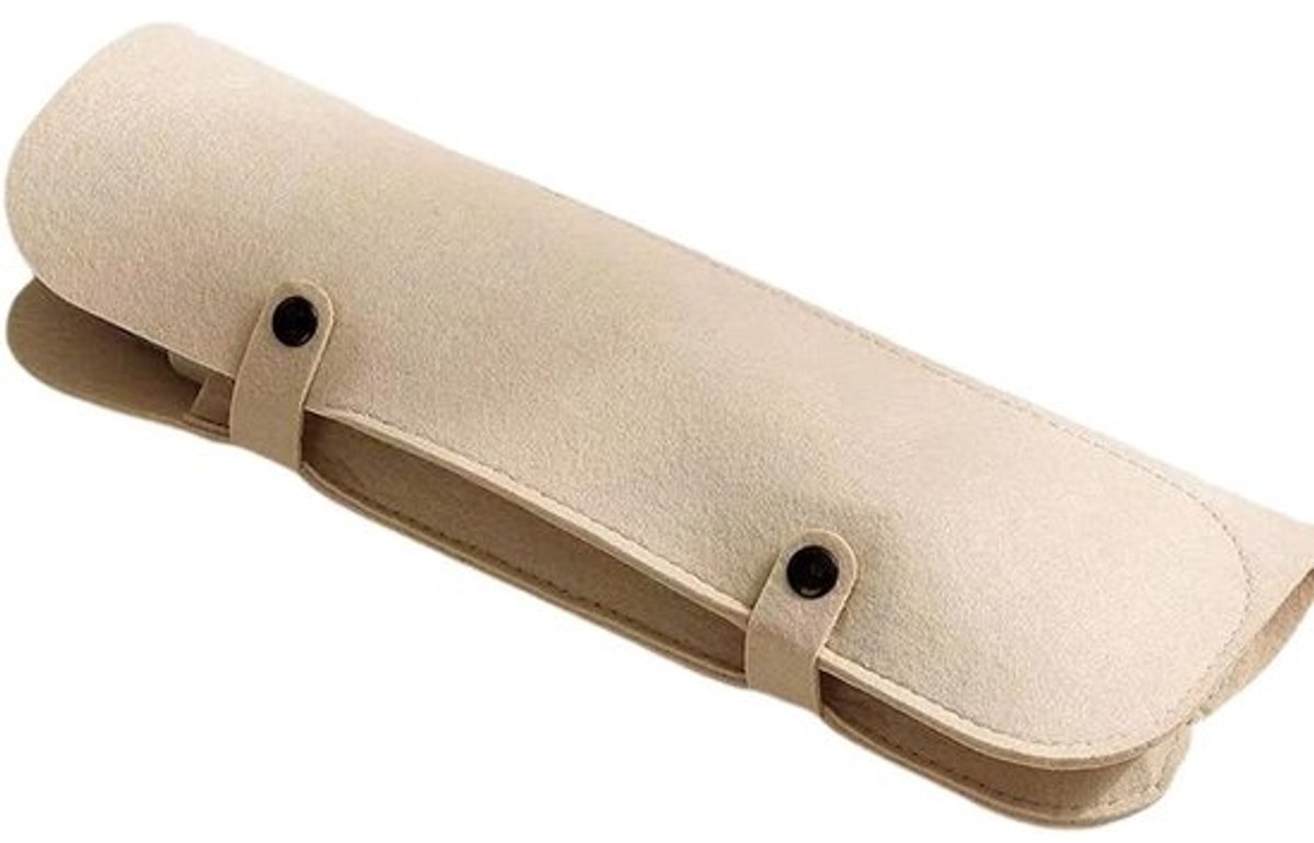 Haarstyler Reistas - Krultang etui - Styling Accessoires Opbergen - Hittebestendig Viltmateriaal - 40.8 x 13.3 x 13.3 cm - Grijs