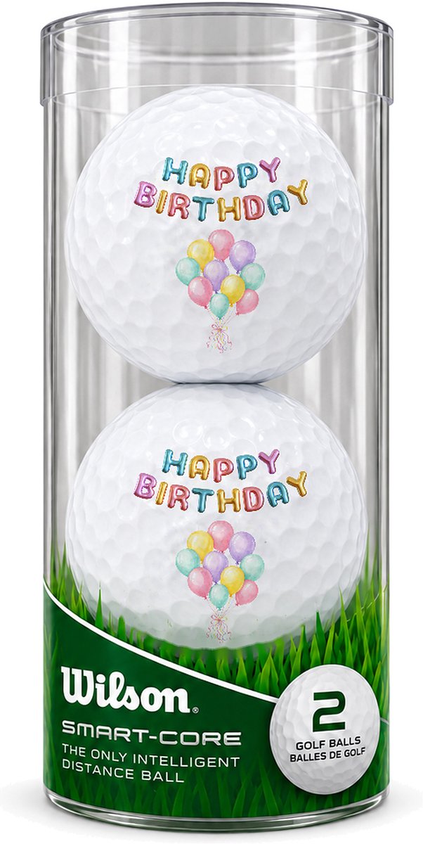 Golfballen Happy Birthday Ballonnen - Verjaardag Golf Cadeau - 2 stuks - Wilson van Wilson — afbeelding 2