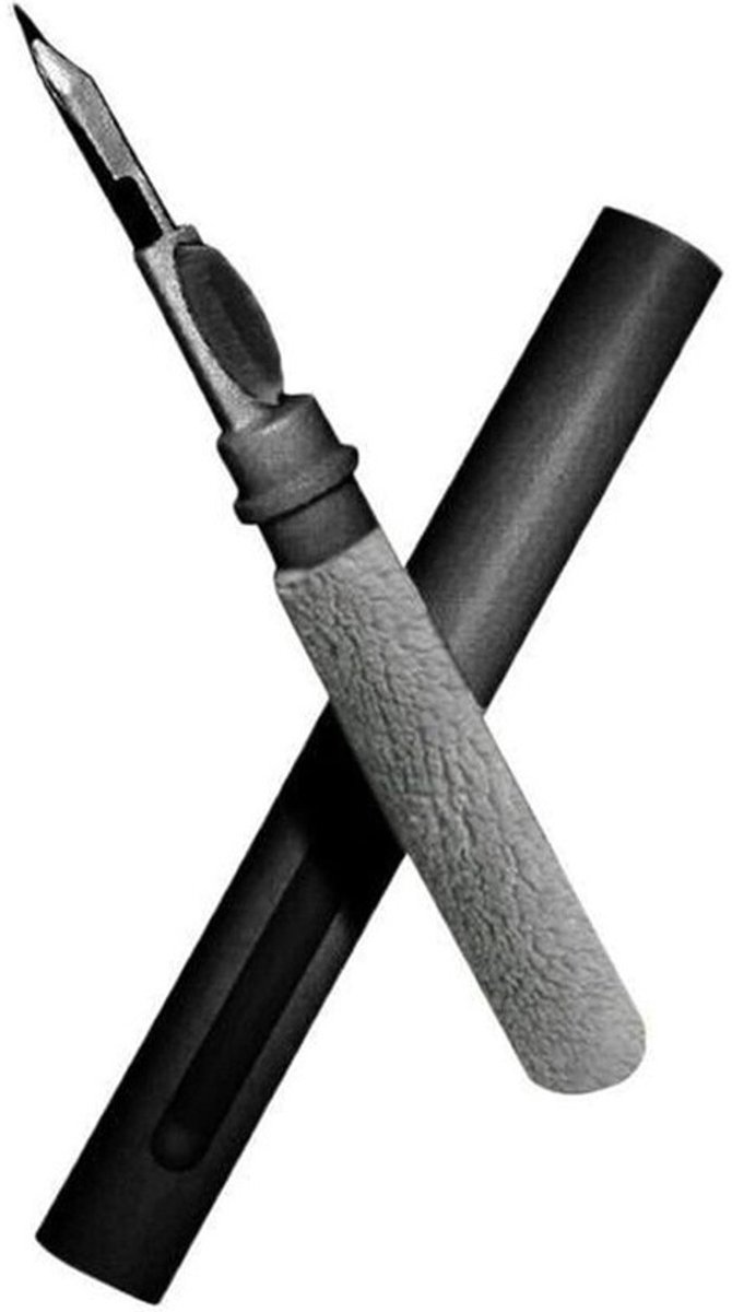 Reinigingsset Oordopjes - Schoonmaakgereedschap Oortjes - Hygiënisch Gebruik - 360 Graden Reiniging - 3 x 2 x 1 cm - Zwart