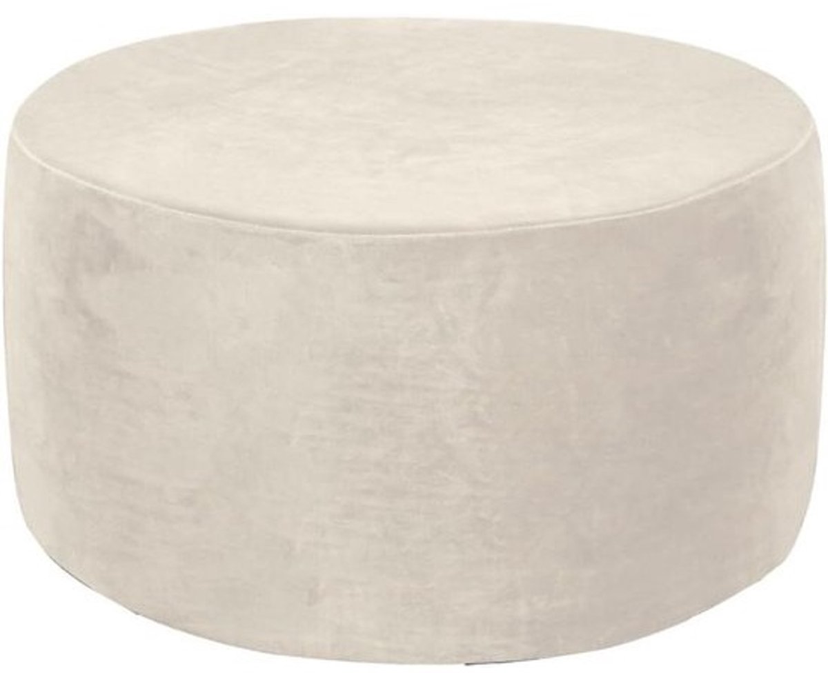 Poef Hoes - Ottomaanse Hoes Voetenbank Hoes - Meubels Beschermen - Antislip Technologie - Universele Maat - Beige
