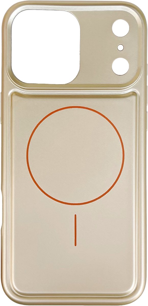 Casemania Hoesje Geschikt voor Apple iPhone 18 Pro Max - Metallic Goud - Matte Siliconen Back Cover - Geschikt voor MagSafe