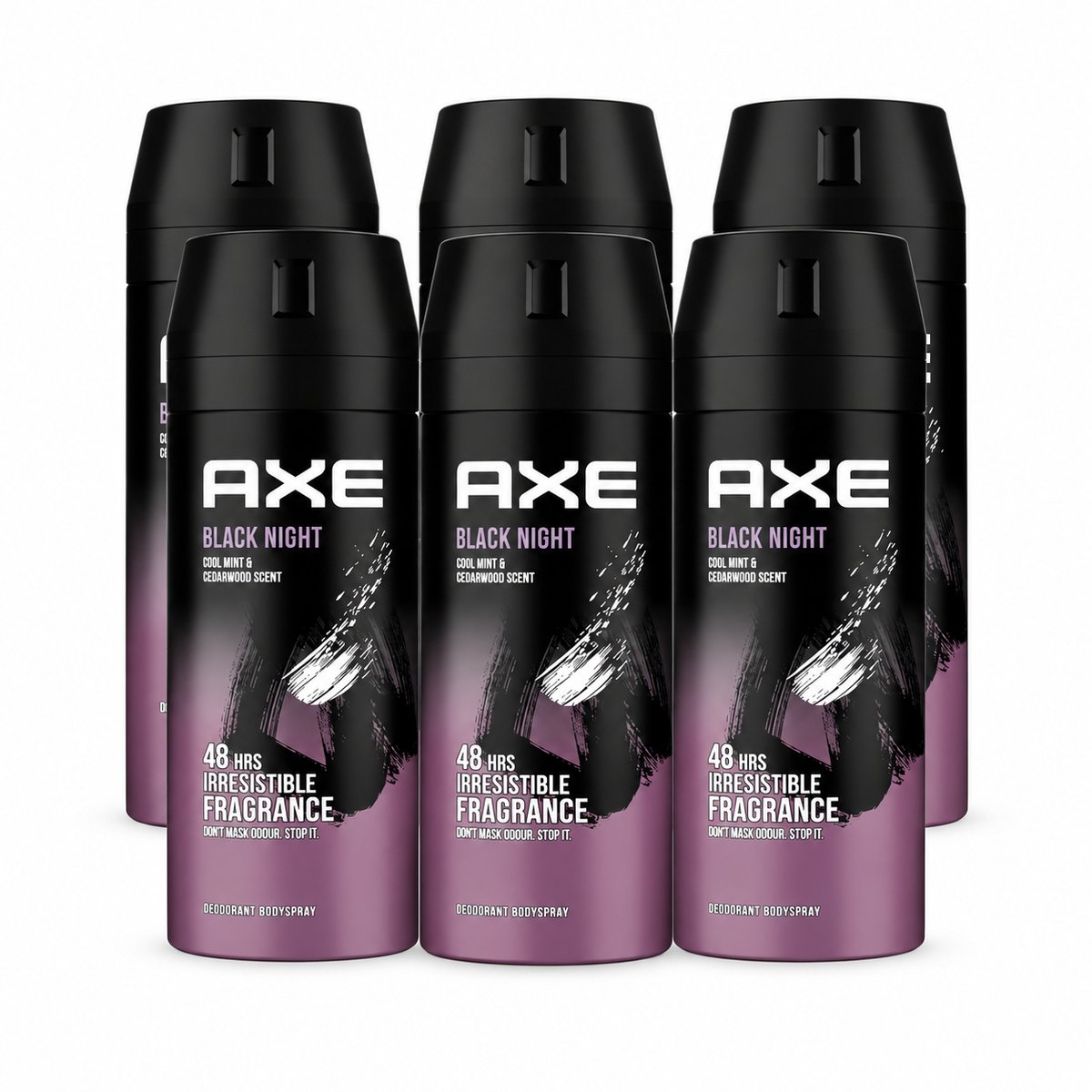 Axe - Deodorant - Spray - Black Night - 6x150ml