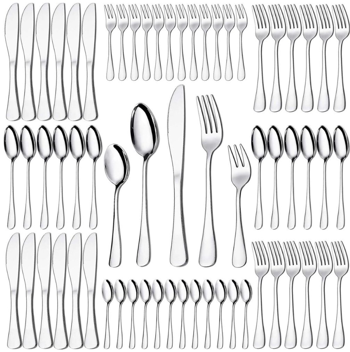 Zolvano® Bestekset 12 Persoons - Vaatwasserbestendig - RVS - Zilver