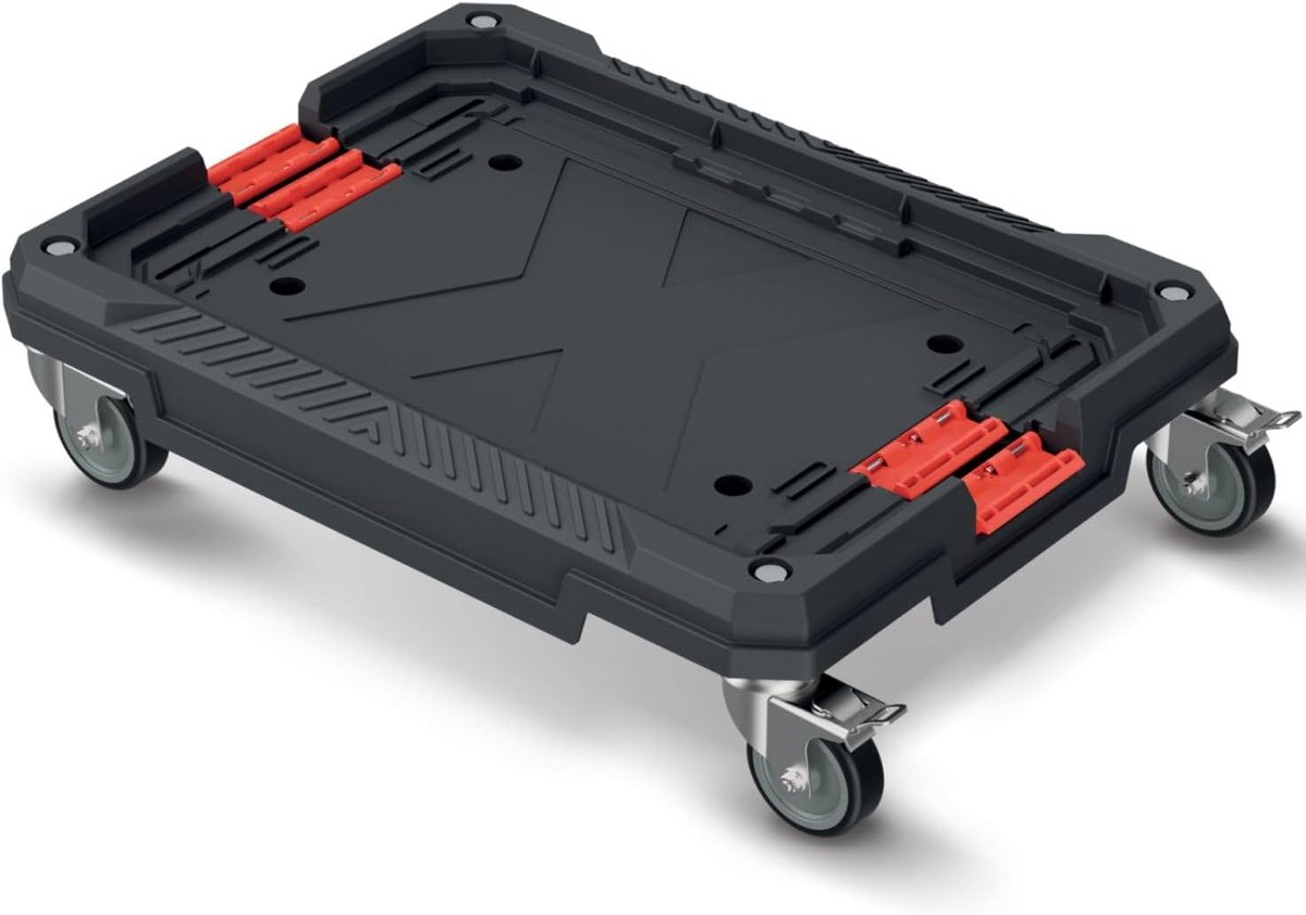 Transportroller voor kisten, kistenroller, transporthulp, belastbaarheid tot 120 kg, kunststof, 585 x 440 x 145 mm