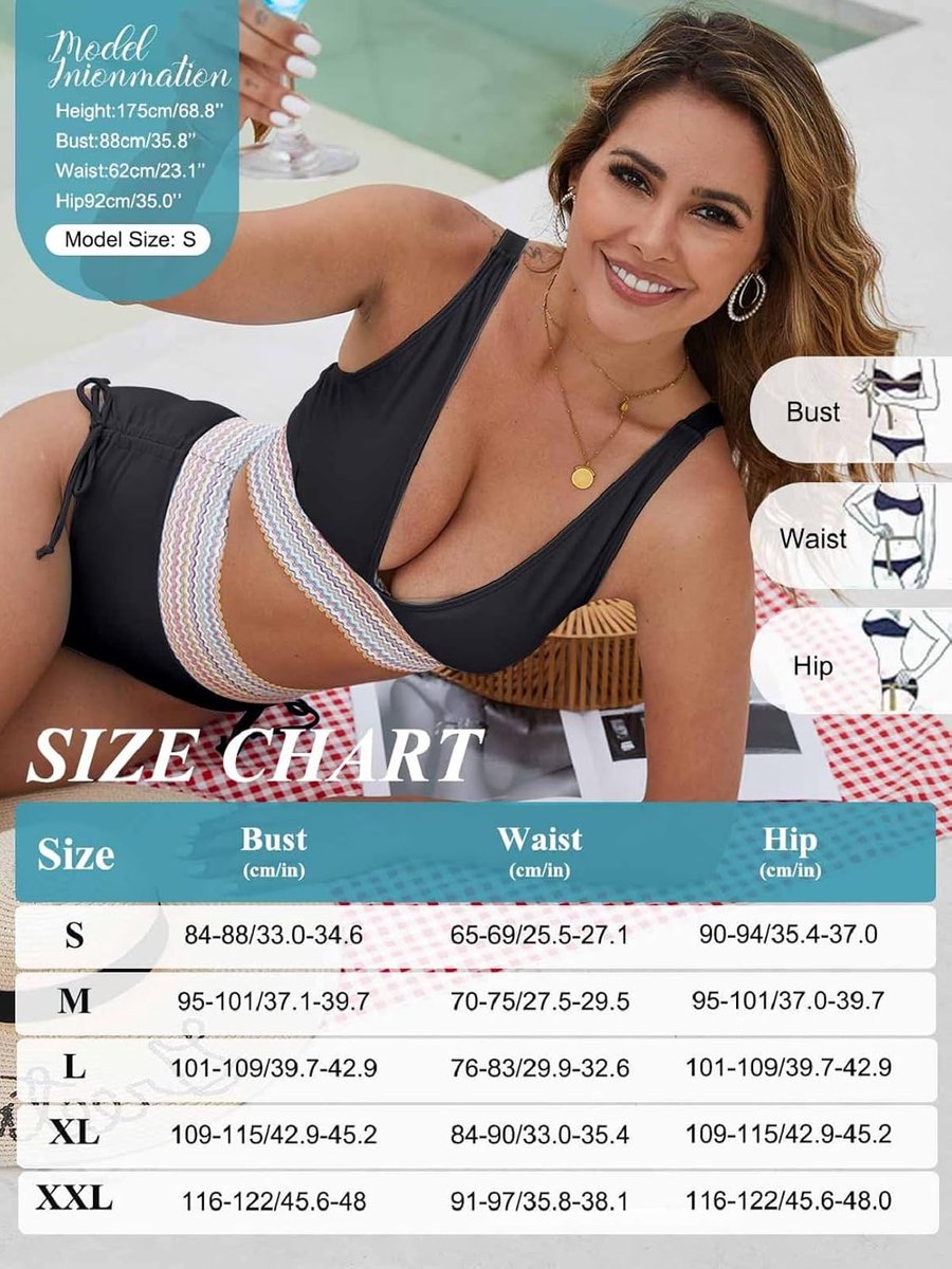Block 2-delige badpakken dames hoog getailleerde bikinisets push-up gewatteerde bikinitop en buikcontrole badmode bikinibroekje met trekkoord zomer badpakken zacht zwemkostuum