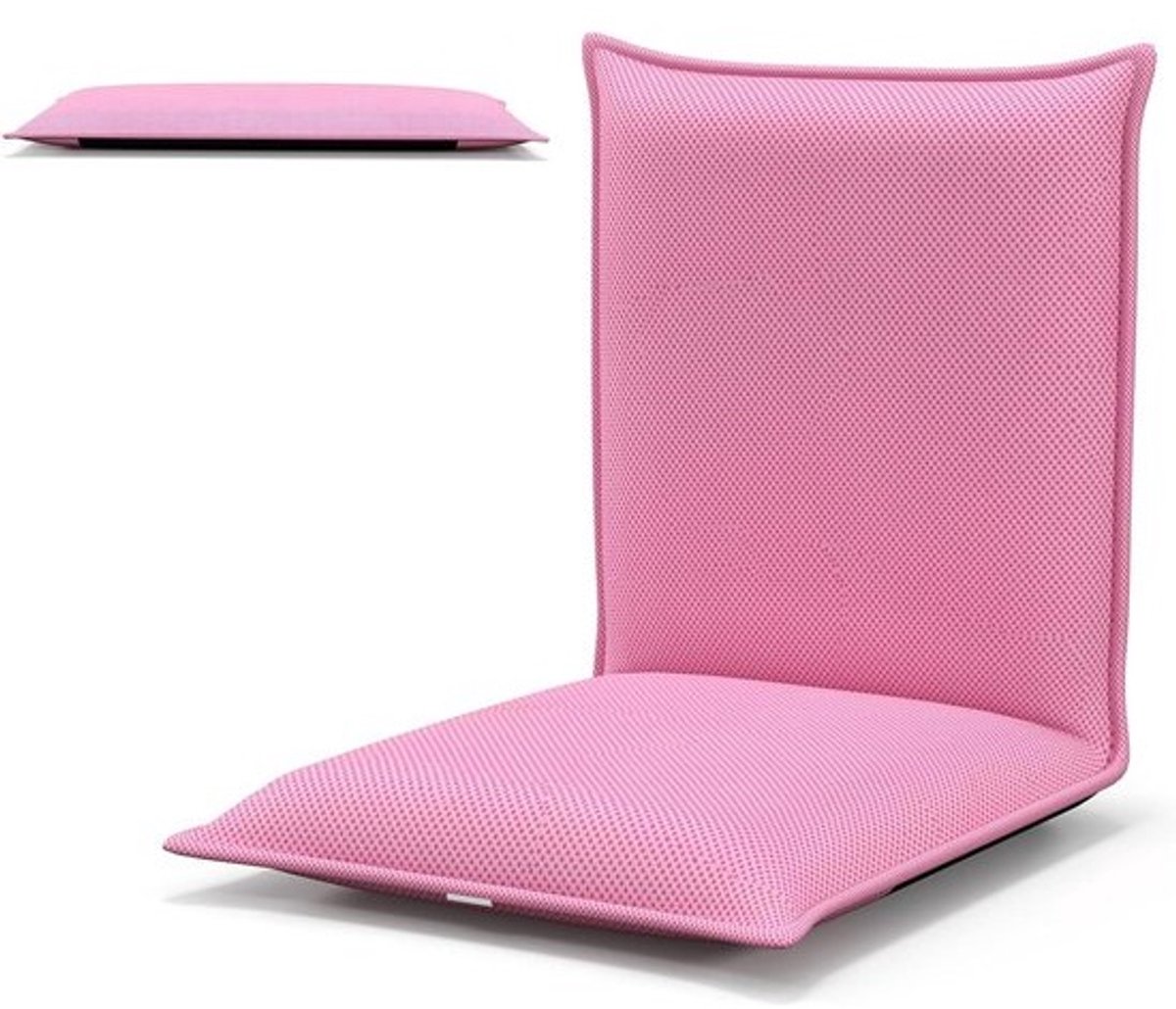 Opvouwbare Slaapbank - Luie Vloerstoel - Ontspannen Zitten - Verstelbaar in 6 standen - 45 x 52 x 47cm - Roze