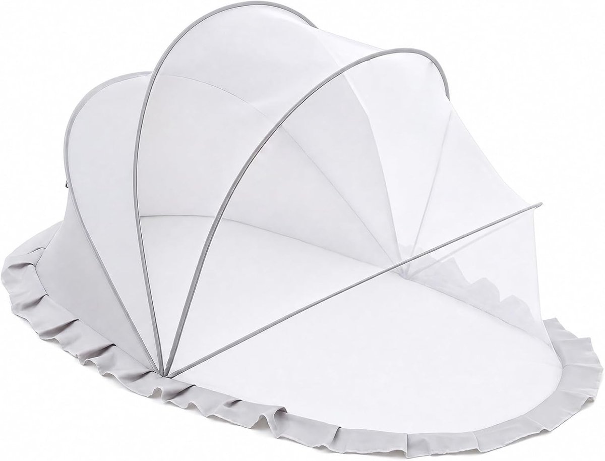 Mosquito Net voor Reisbedje - Ademend Insectennet voor Wieg en Kinderwagen - Effectieve Bescherming tegen Muggen en Insecten, Ideaal voor Buitengebruik