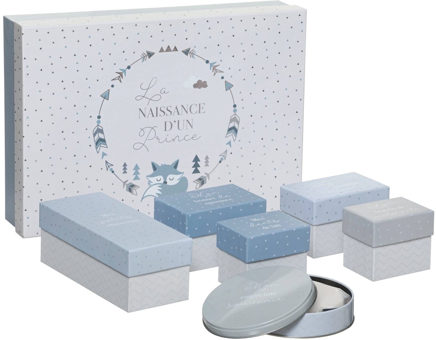 Atmosphera for kids - Cadeaudoosjes met vossenmotief, 7 stuks Cadeaudoosjes met vossenmotief, 7 stuks
