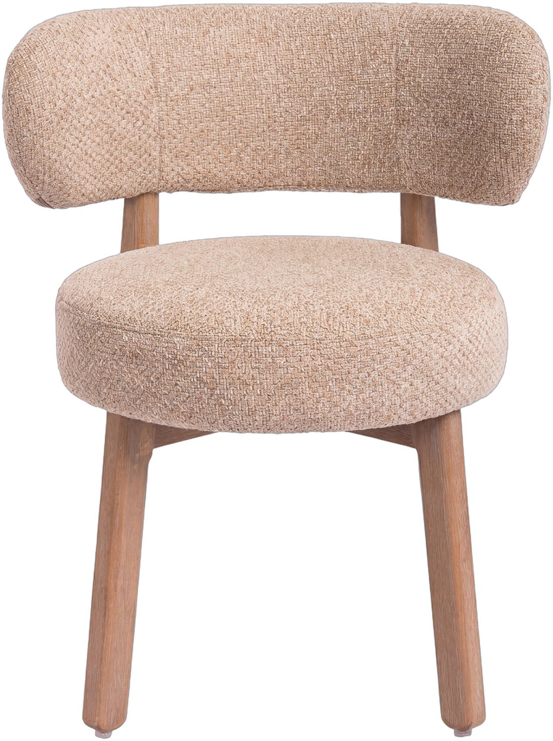 PTMD Lior Taupe Dining Chair Opulence 8 Rubber Wood - set van 2