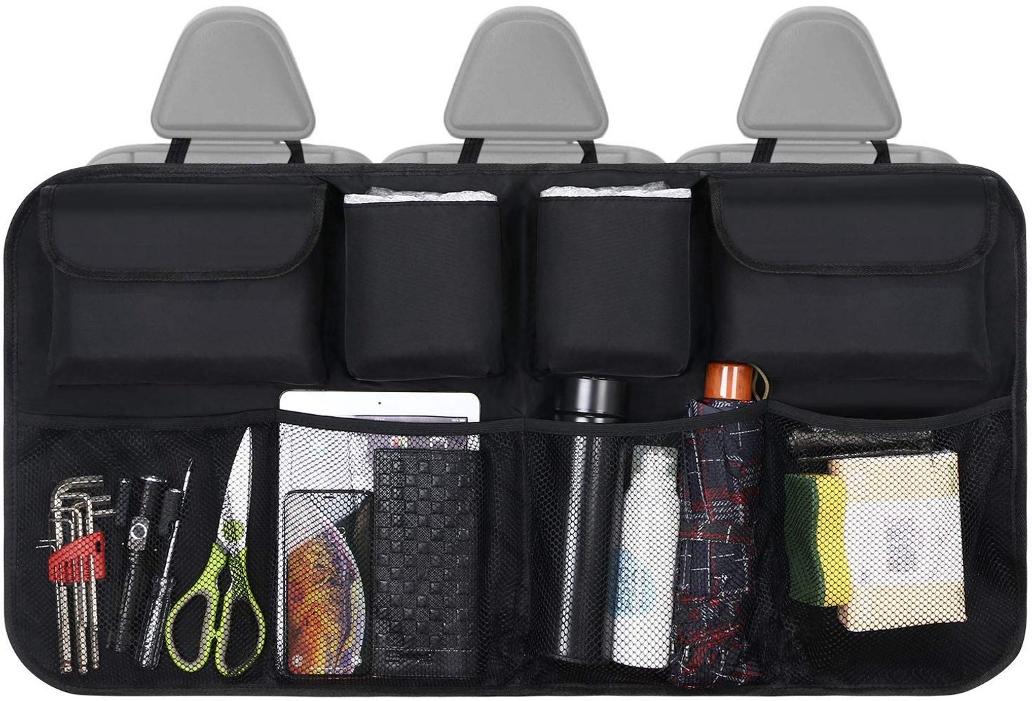 Kofferbak Organizer – Zwarte Multifunctionele Auto Tas met Vakken – Geschikt voor Alle Types SUV's, Hatchbacks en Sedans