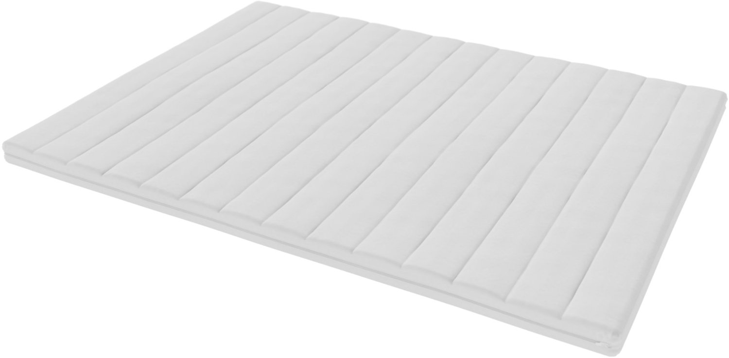 Toros Bedden Topper 160x220 - 9 cm HR Koudschuim - Topmatras / Topdekmatras - Afritsbare Bamboe Hoes - Wasbaar - Anti -allergisch - Hotelkwaliteit Wit