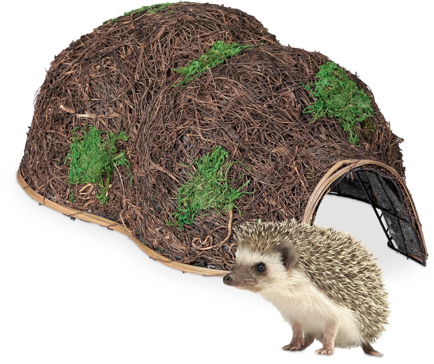 Famanu – Egelschuilhuis van stro 21x32x48 cm voor overwintering