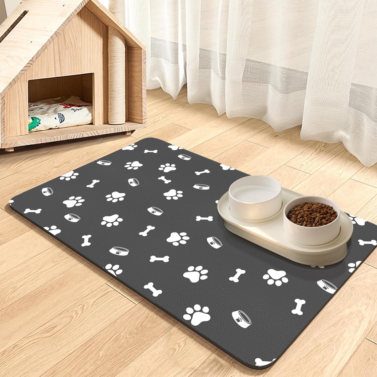 Famanu – Absorberende mat voor huisdieren, 60x90 cm, geschikt voor katten en honden