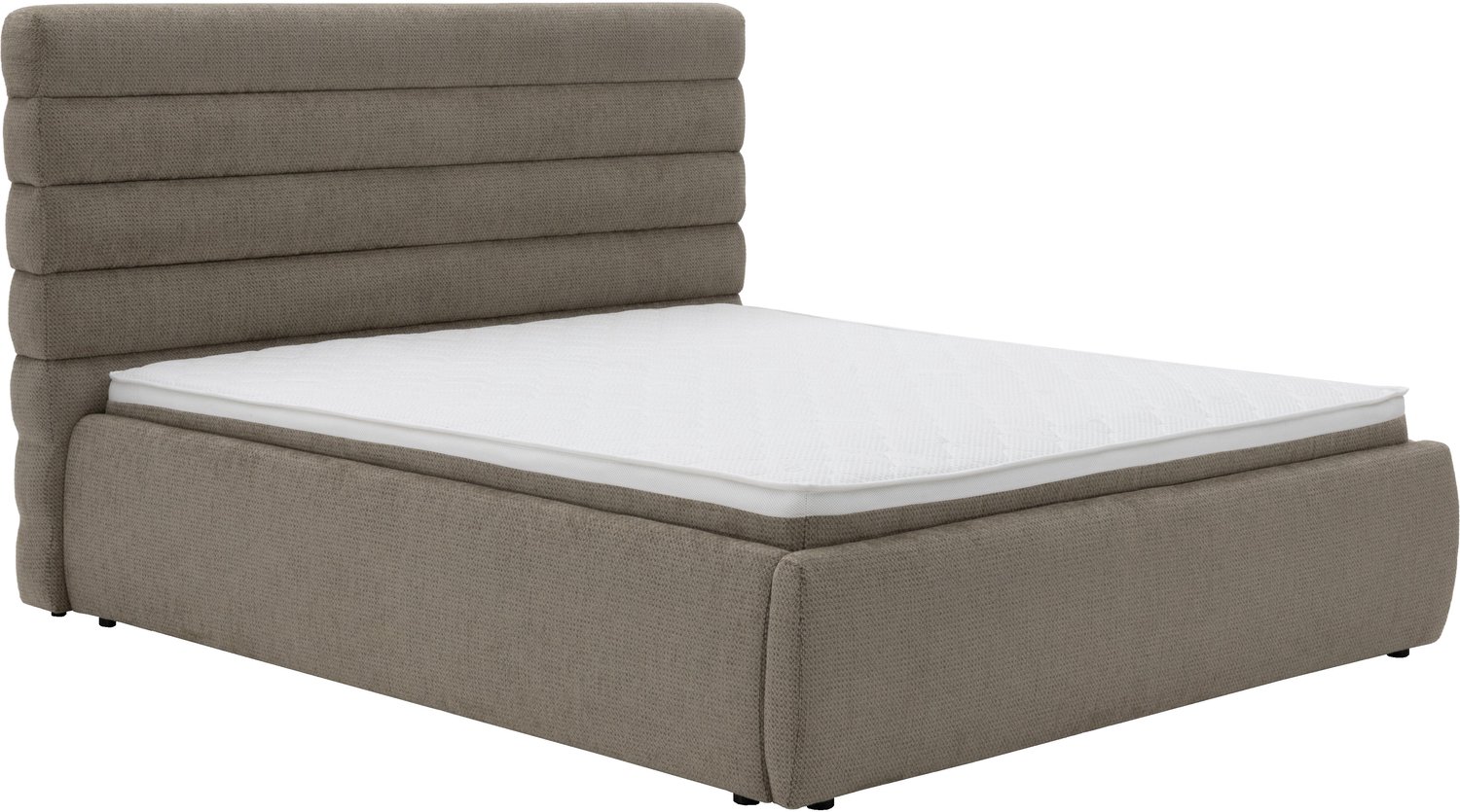 Homesy The Essence of Comfort Lento 160 x 200 cm tweepersoonsbed met opbergruimte – Artico Beige – zonder matras
