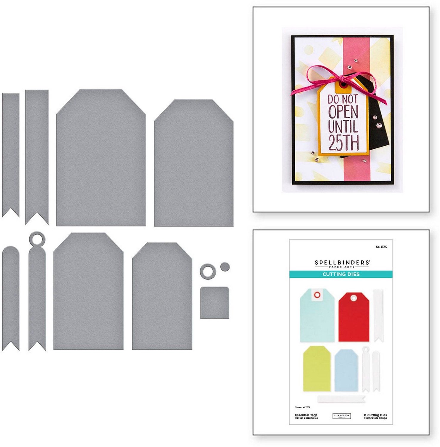 Spellbinders Snijmallen - Essential Tags - 11 st.