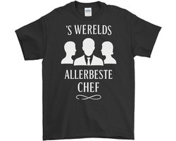 'S Werelds Chef Shirt – 'S Werelds ALLERBESTE CHEF – Professionele Outfit – Unisex T-Shirt voor Dames & Heren – Leuk Cadeau voor Koks