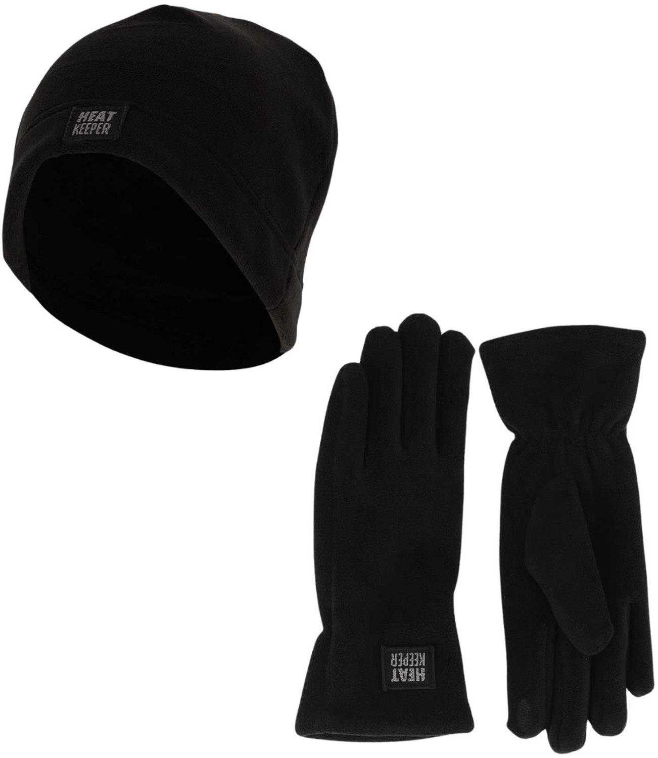 Heatkeeper Dames Winter Thermo Set - Fleece - Muts + Handschoenen - Zwart - One Size