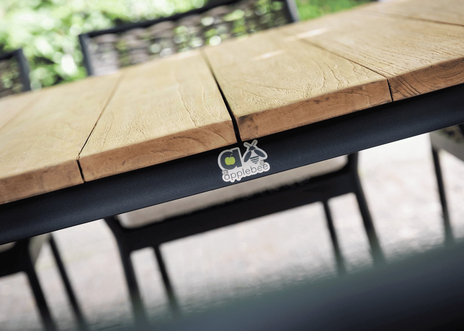 Apple Bee Milou Dining Tuinset 6 Persoons - 240cm - Zwart