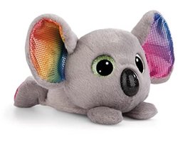 Zachte pluche kangoeroe - Grijs - 15 cm - Speelgoed om te knuffelen en spelen