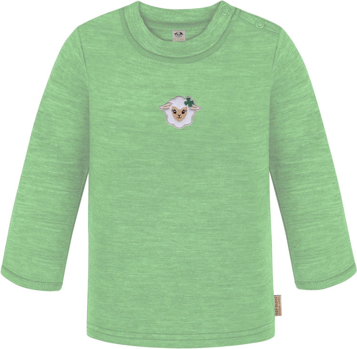 Baby-merino-shirt met lange mouwen „Taupo“