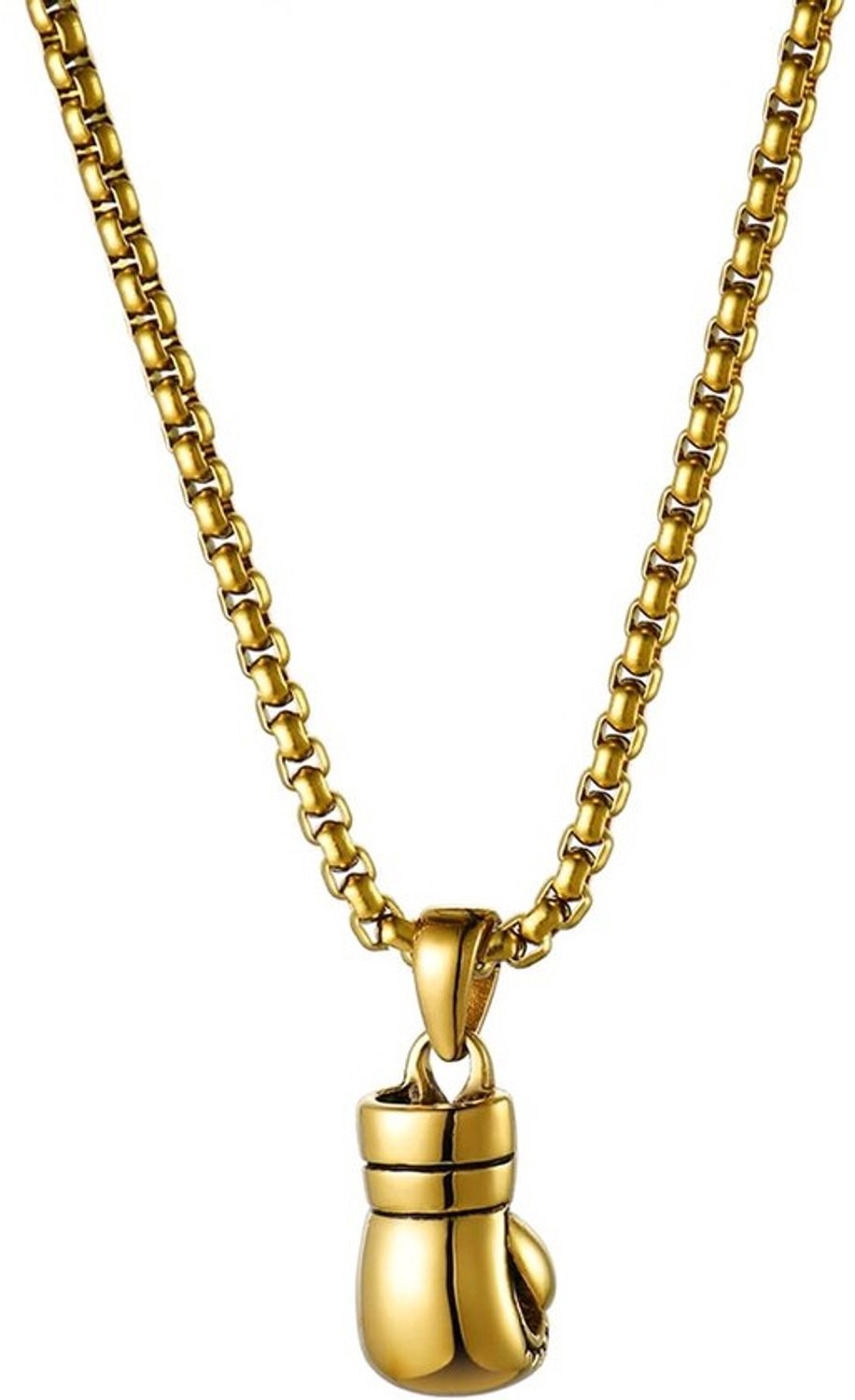 Ophangbare bokshandschoen van roestvrij staal - Voor heren in zwart, zilver en goud