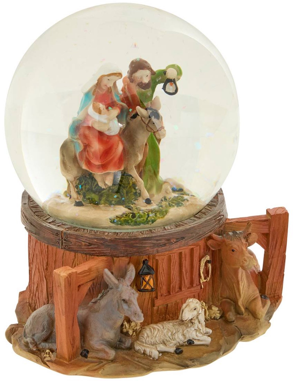 Boule à neige crèche de Noël D. 100 mm