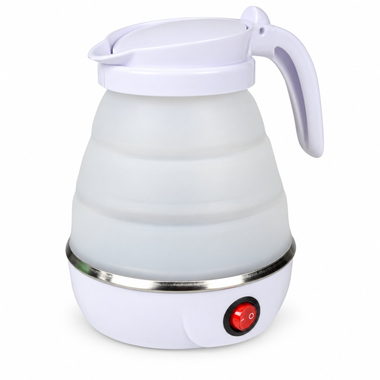 Opvouwbare waterkoker 600 ml - 600 W - Siliconen - Reiswaterkoker - Wit