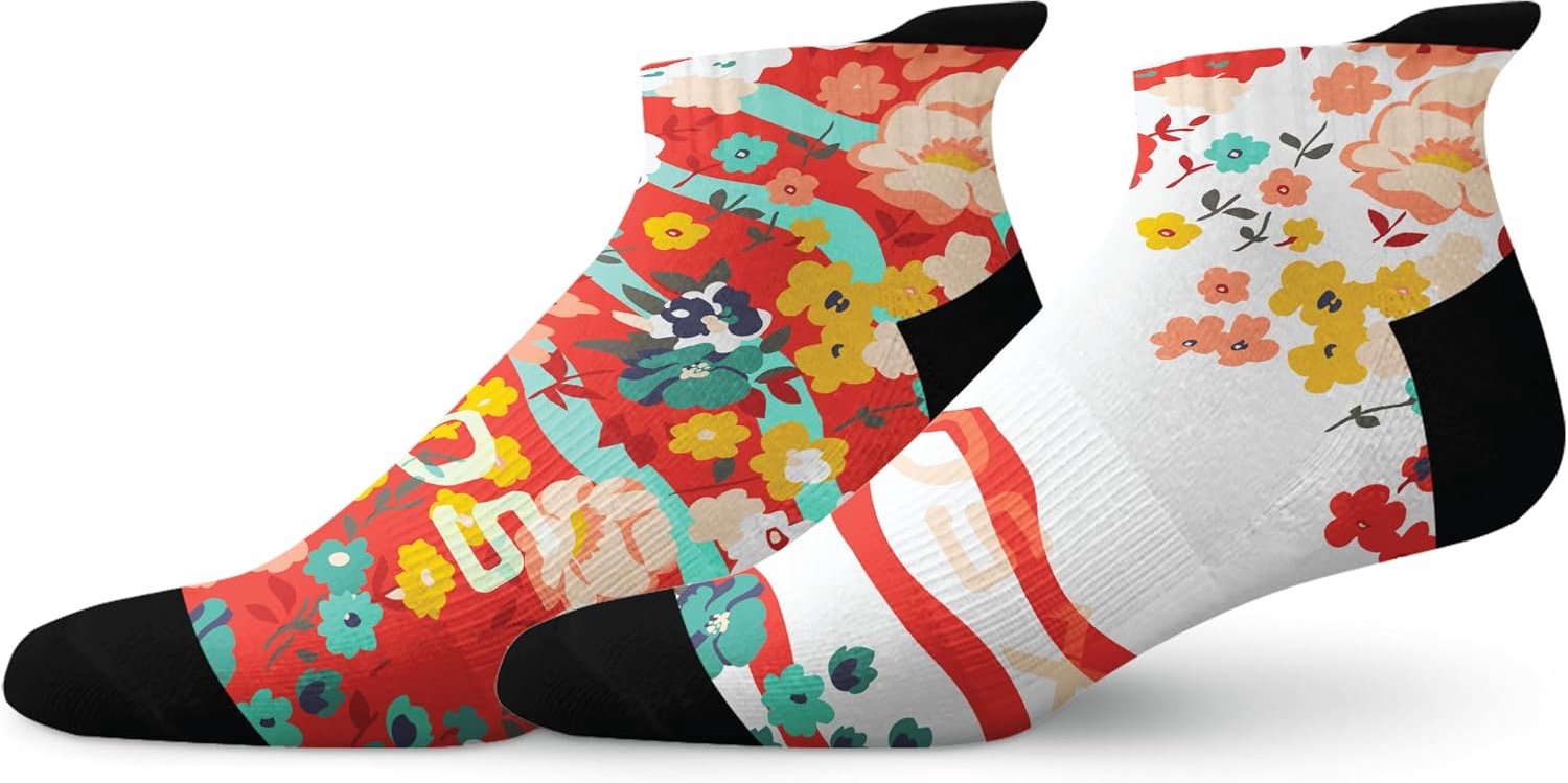 Sox Footwear Ditsy Sokken Combo Pack & Rood