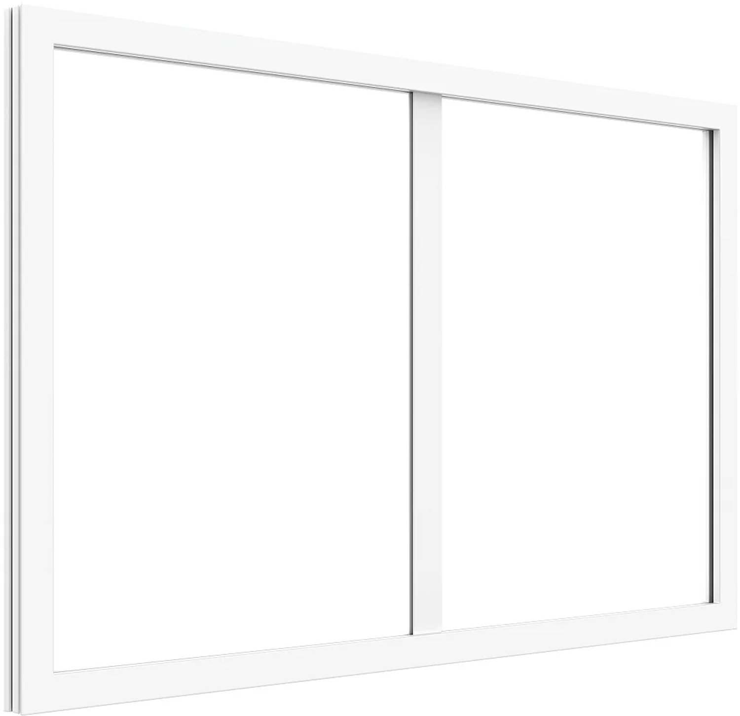 Vente-unique Bovenlicht in thermisch gelakt aluminium - H 40 x B 63 cm - Wit - BAYVIEW