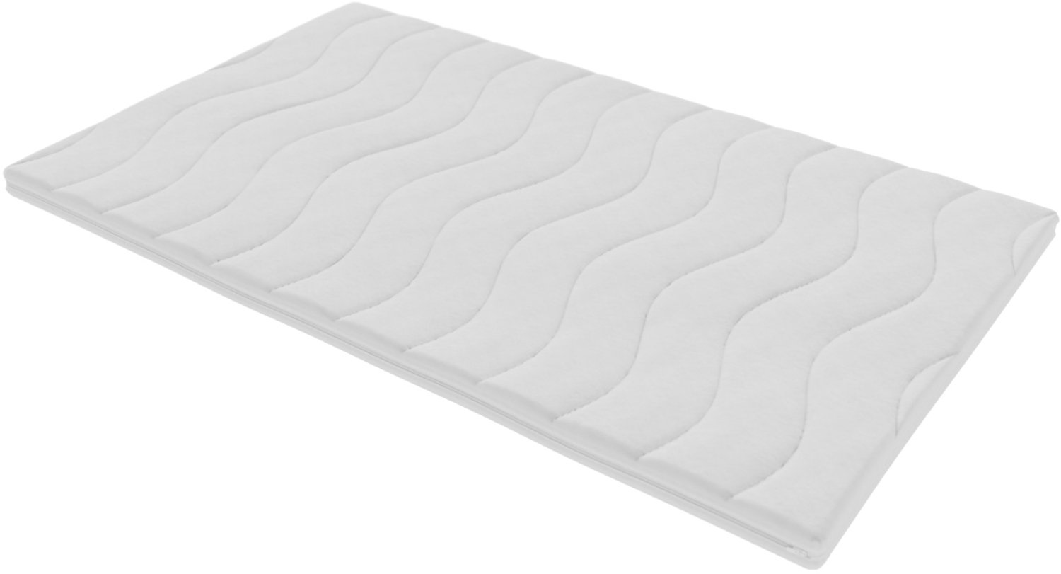 Toros Bedden 120x200 - Topper - 8cm dik - Afritsbaar en wasbaar - Topdekmatras - Medium - Wit - HR Koudschuim