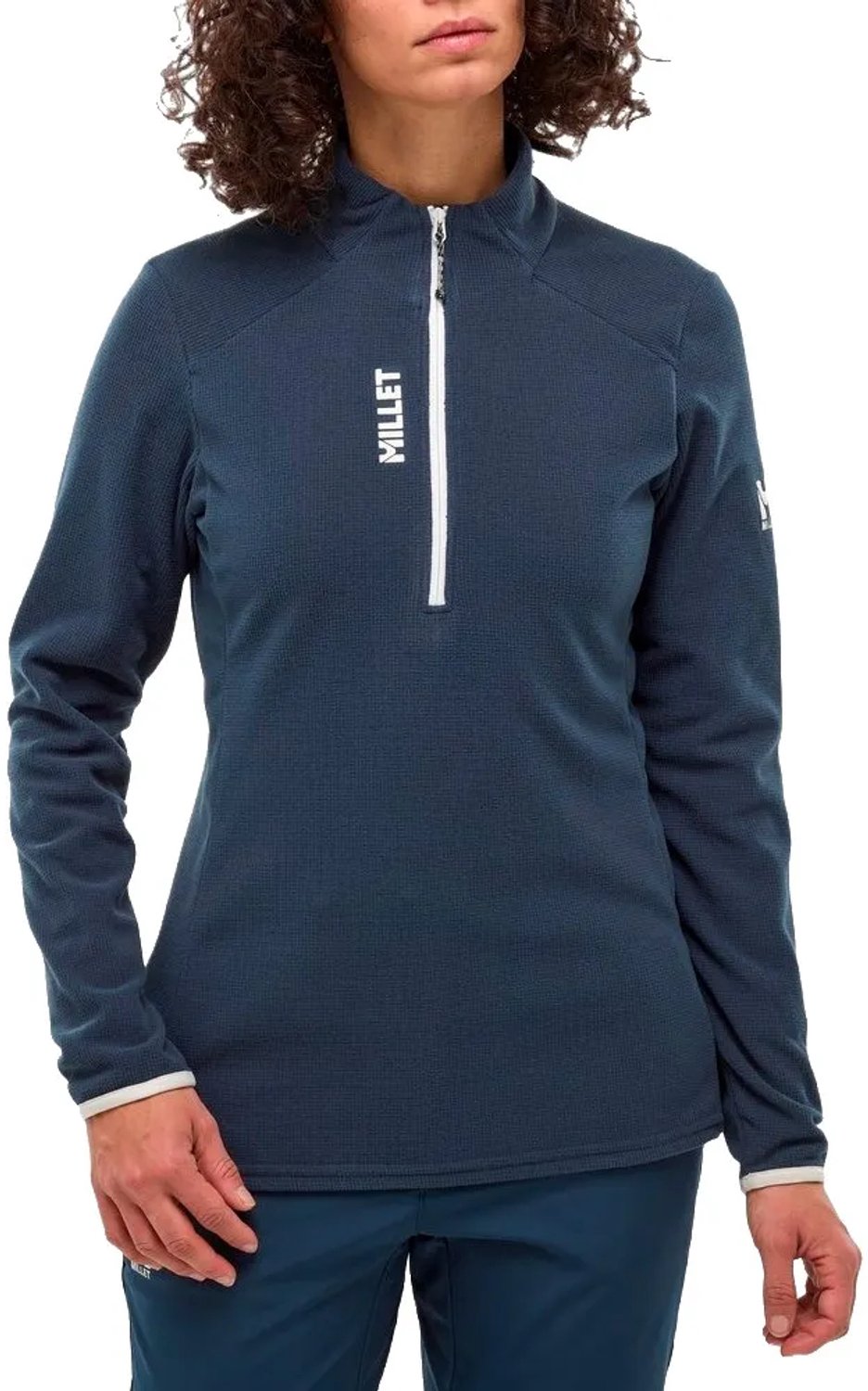 Millet Ubic Lightgrid Sweatshirt Met Halve Rits Vrouw Saphier
