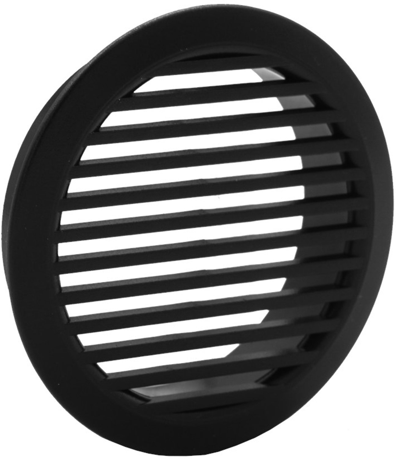 WEHA Ventilatie Rozet - Schoepenrooster - Rond - Zwart - Kunststof - 43mm