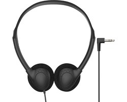 School Supplier Bedrade On-Ear Koptelefoon zwart - 1 meter