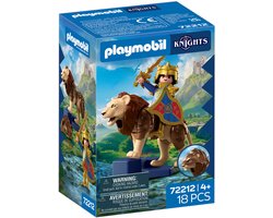 Ava - Playmobil Knights Speelfiguur Leeuw met Gouden Ridder - 72212.