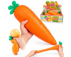 Squishy Mega wortel - 34 cm groot - XXL - Squeeze - Fidget - Speelgoed