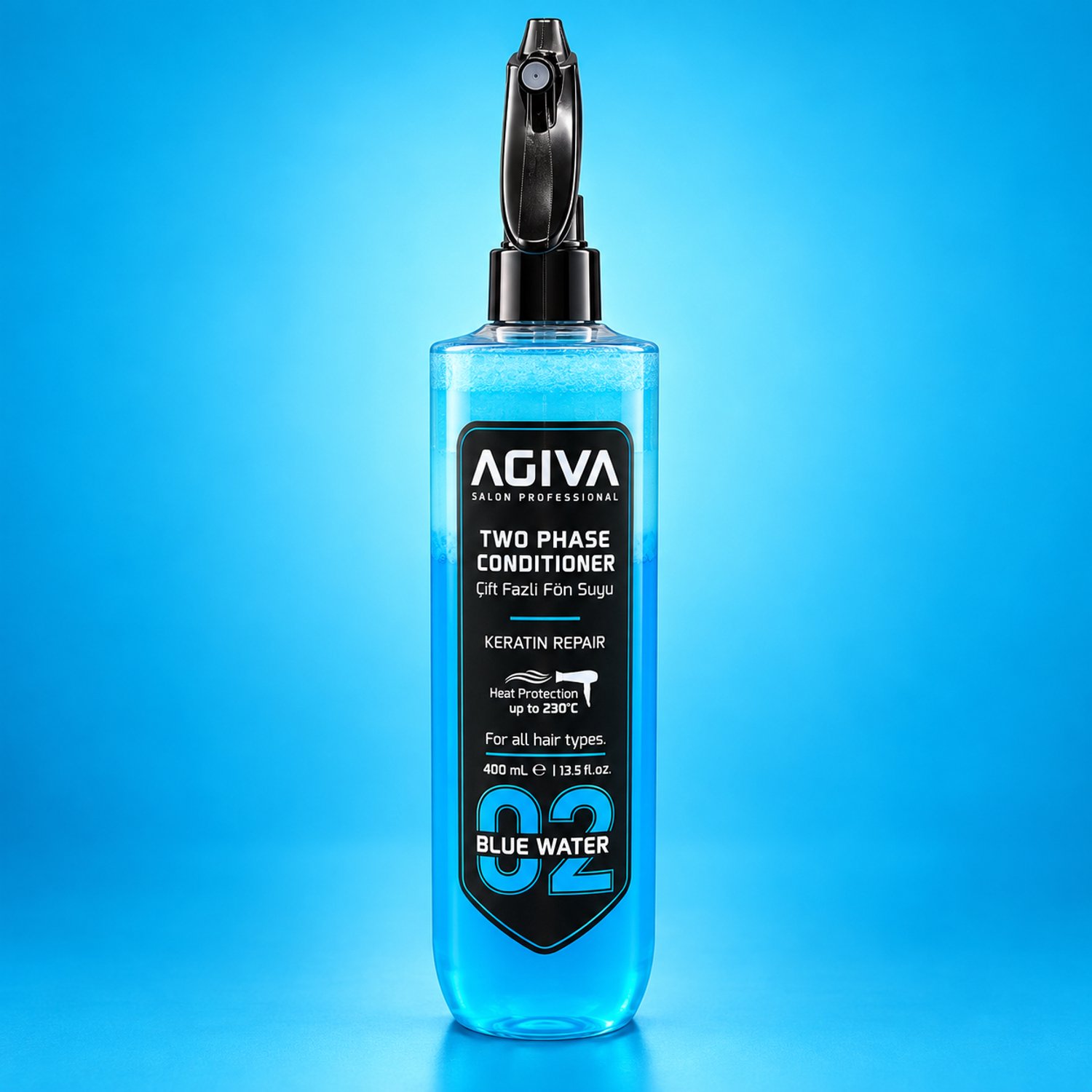 Agiva Care & Beauty - Keratin Repair - Blue Water 02 - Two Phase Conditioner - 400 ml