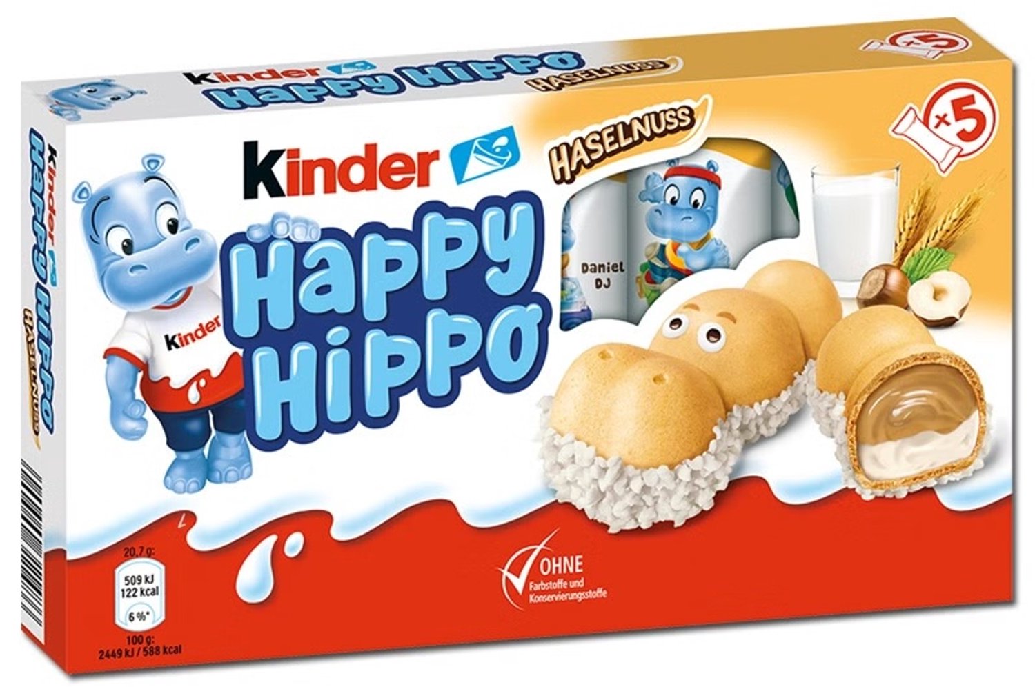 Kinder Happy Hippo Hazelnoot 10 x 5st