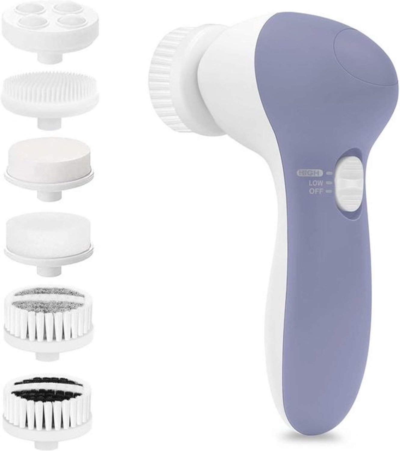 Elektrische gezichtsreinigingsborstel - 7 opzetborstels voor dieptereiniging en exfoliatie
