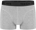 Grijze Ten Cate short met zwarte elastische tailleband met merklogo.