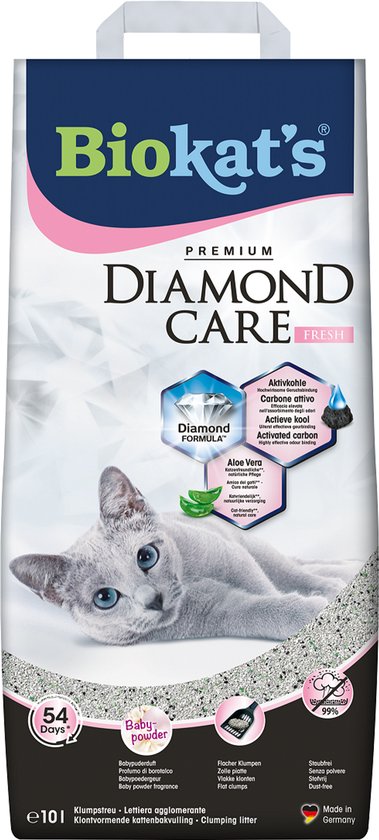 Biokat's Diamond Care Fresh Aloe Vera Geur - Kattenbakvulling - 10 L