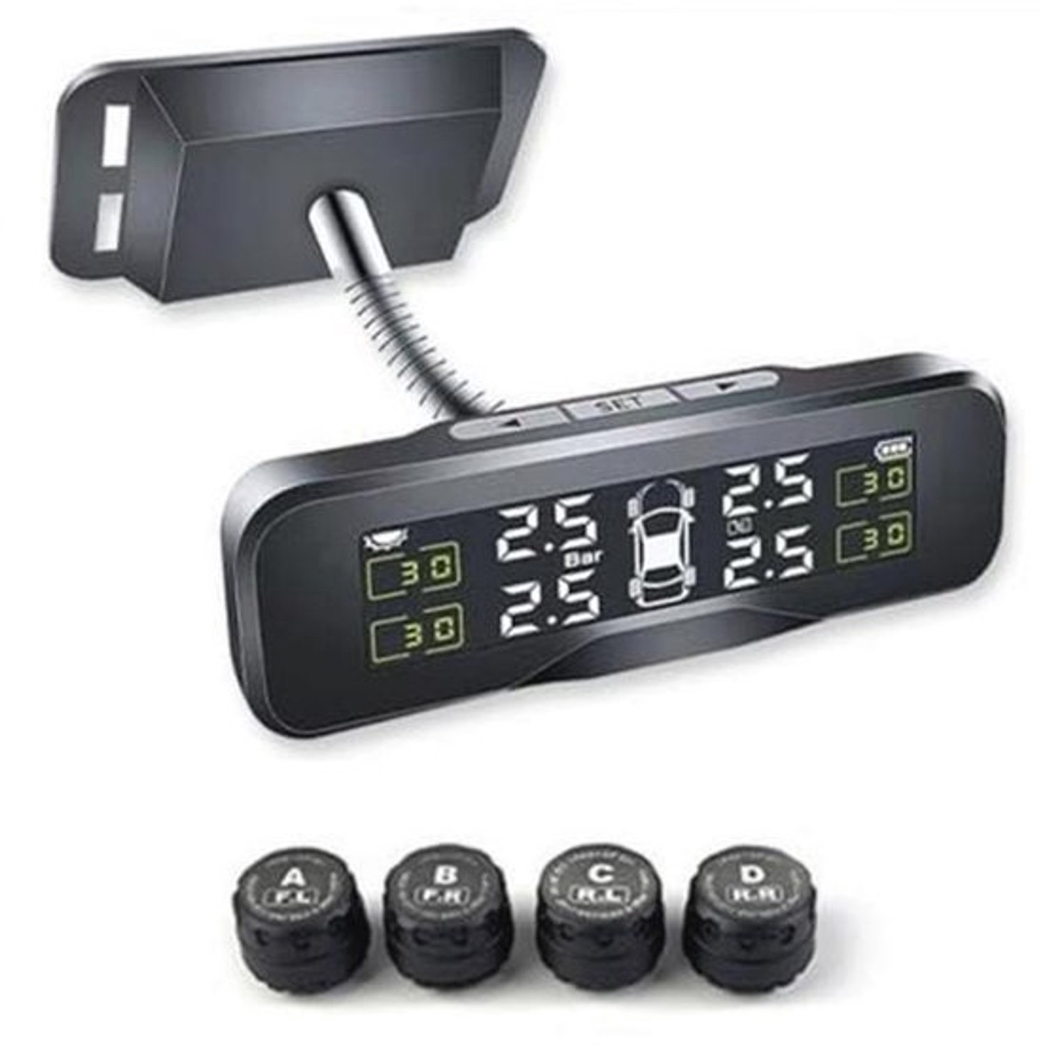 Bandenspanningsmonitor met TPMS LCD-display - Universele autodetector voor drukbewaking