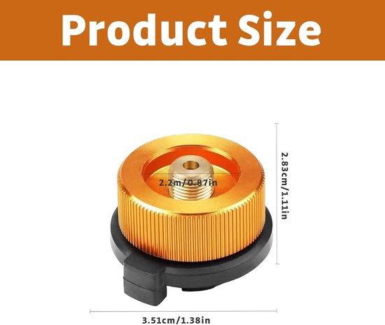 3 Stuks Gaspatroon Adapter - Camping Gasadapter - Universele Verbinding Voor Kamperen - Campingfornuisadapter - Gasaansluiting Voor Buitenfornuizen - Geschikt Voor Butaangaspatronen, Schroefgaspatronen — afbeelding 5