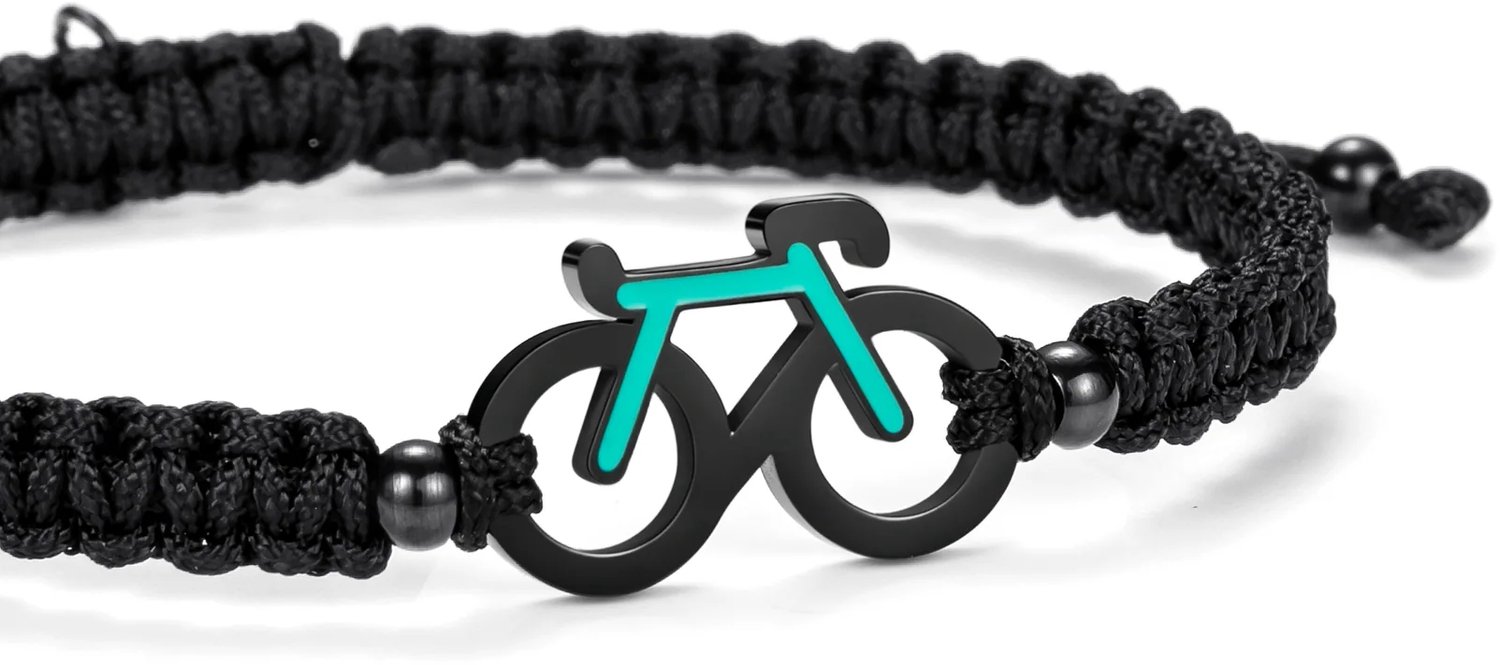 Braided Fiets armbandje Sailbrace (racefiets mint)