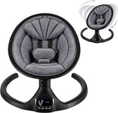 X Adventure Rocco Elektrische Wipstoel – Baby swing - Elektrische Babyschommel - Bluetooth & Afstandsbediening - Grijs