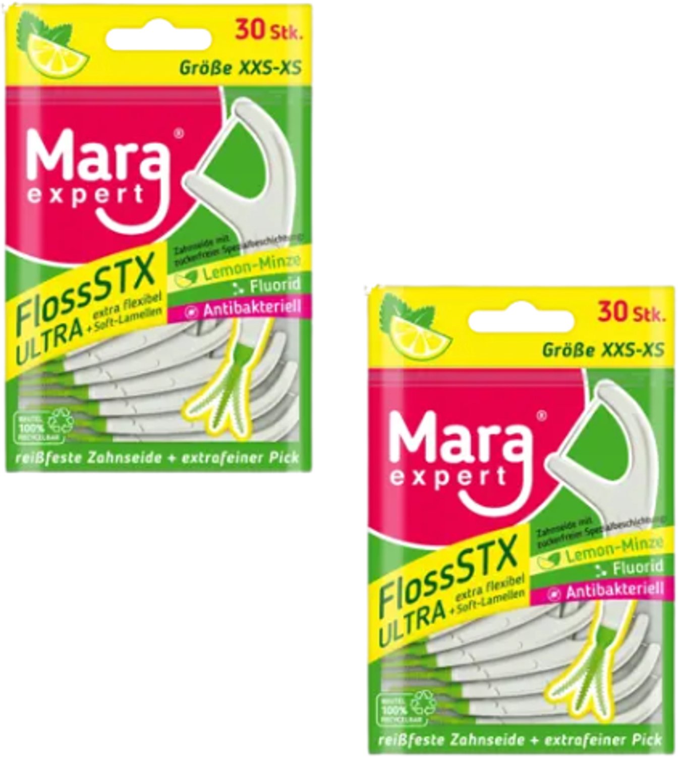 Mara Expert Floss STX Tandzijde-sticks - 2 x 30 stuks - Voordeelverpakking