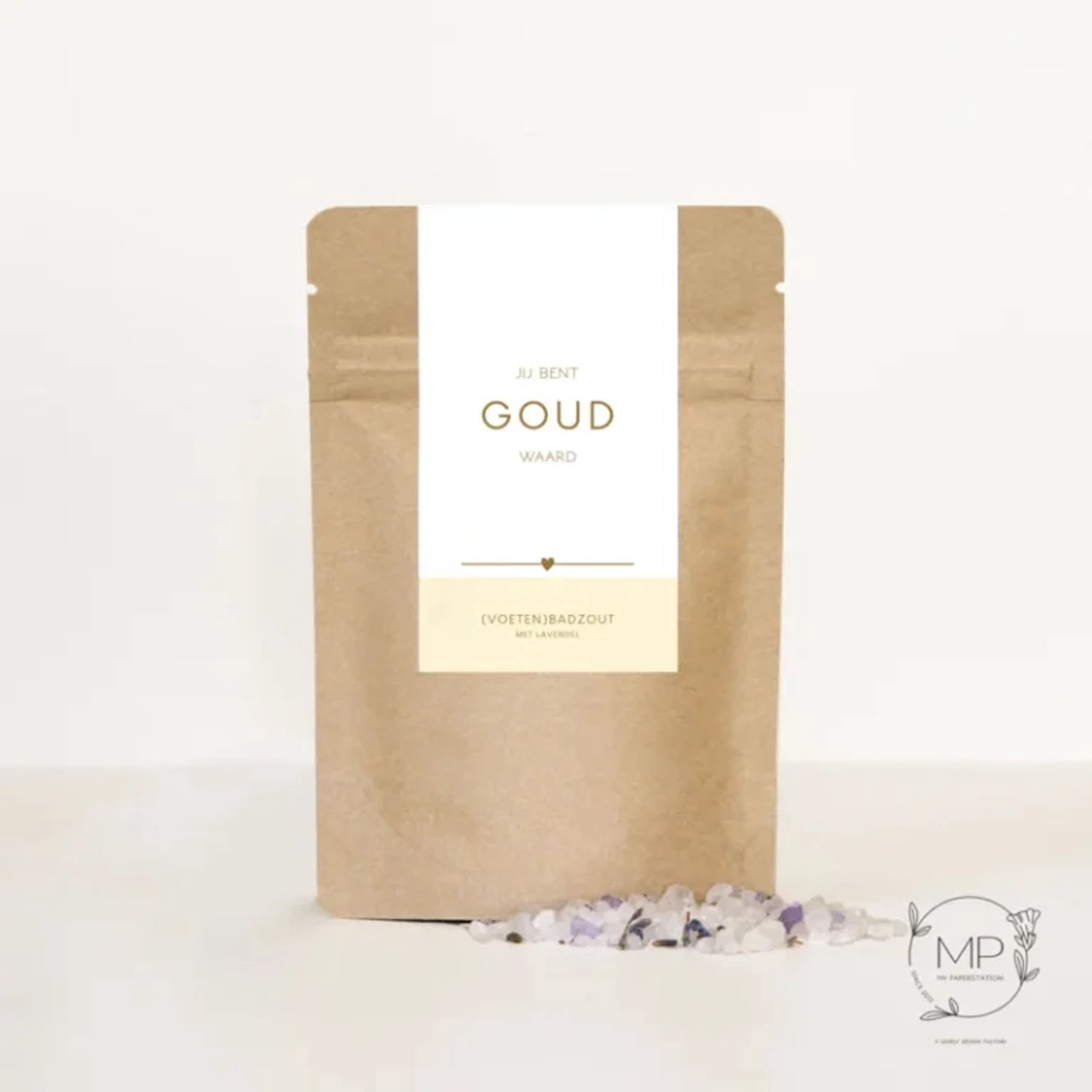 My Paperstation - Badzout & Voetenbad Cadeau - Jij Bent Goud Waard