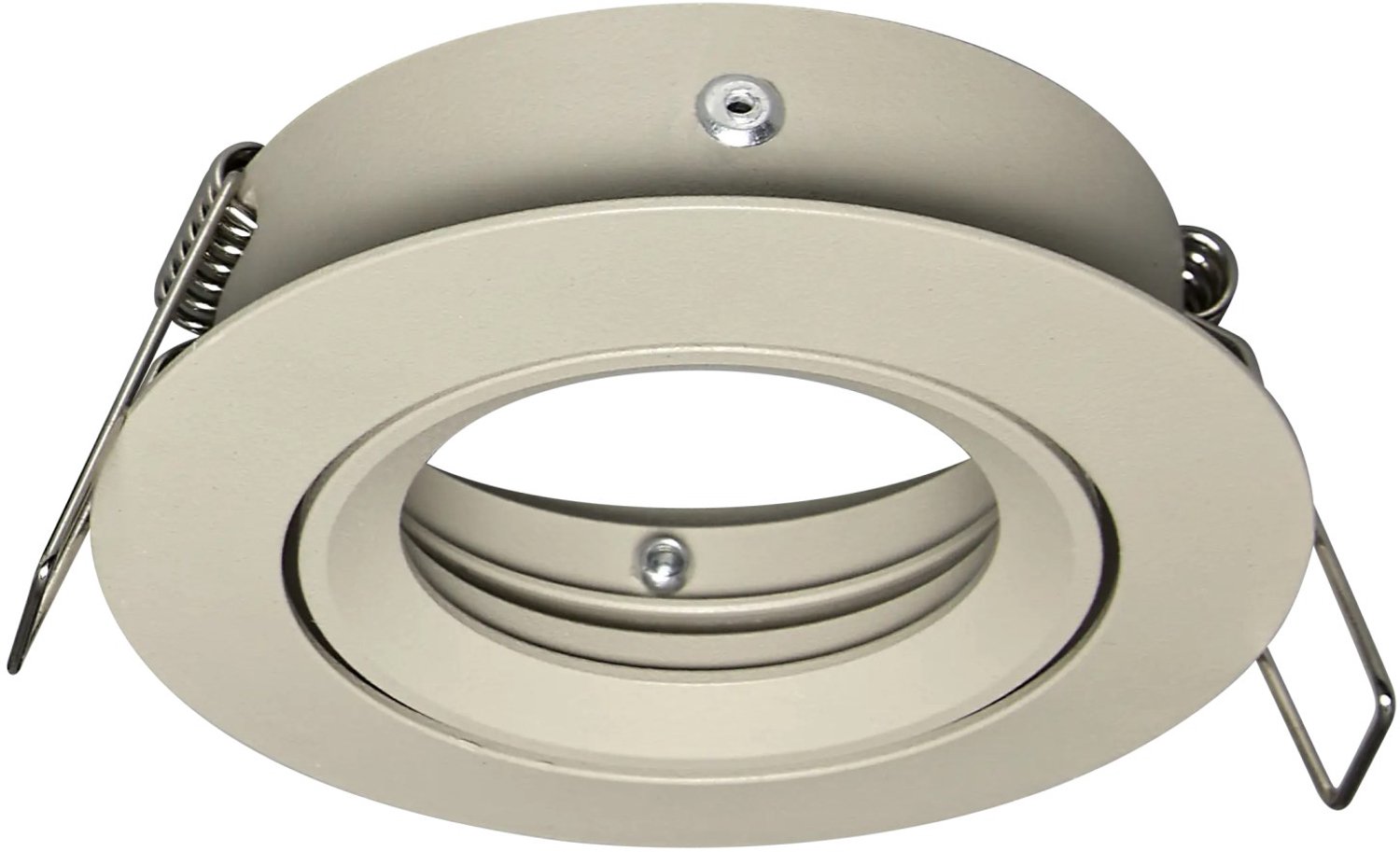 Saturn inbouwspot richtbaar in beige, verstelbare spot uit de Deco-collectie, exclusief lichtbron.