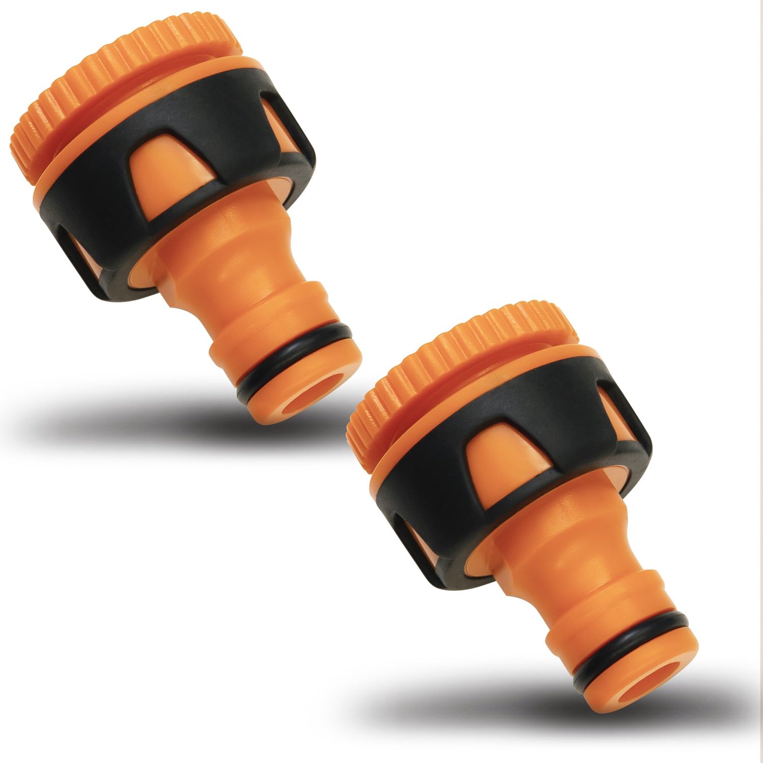 Kraanadapter 3/4 en 1/2 inch - kunststof - slangaansluiting - ideaal voor tuinslangen - ShopVlot