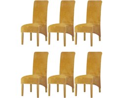 LANSHENG Stretch Spandex Dining Chair Covers with Elastic Band Chaircover - ShopVlot